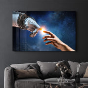 Astronaut Creation | Glass Wall Art - Artdesigna