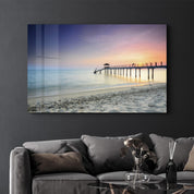 Pier 8 | Glass Wall Art - Artdesigna