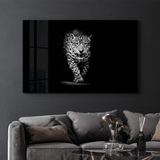 The Majestic Hunter's Reflection | Glass Wall Art - Artdesigna