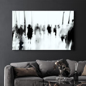 In the Crowd | Glass Wall Art - Artdesigna