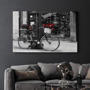 Bicycle | Glass Wall Art - Artdesigna