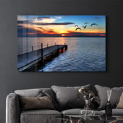 Pier 15 | Glass Wall Art - Artdesigna