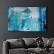 Blue | Glass Wall Art - Artdesigna