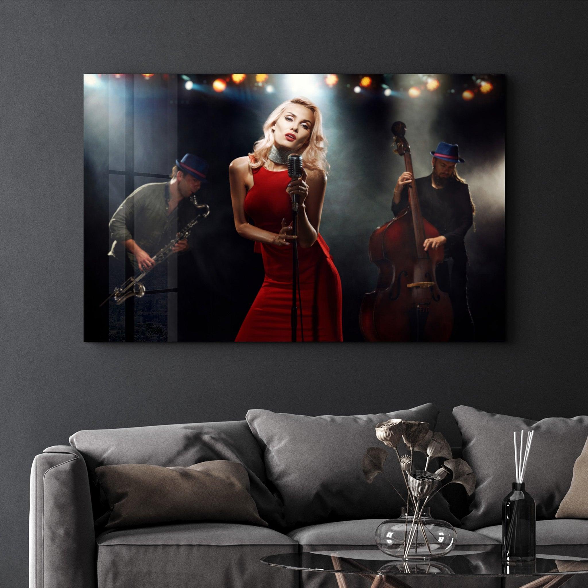 Musician | Glass Wall Art - Artdesigna