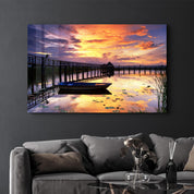 Sunset 2 | Glass Wall Art - Artdesigna