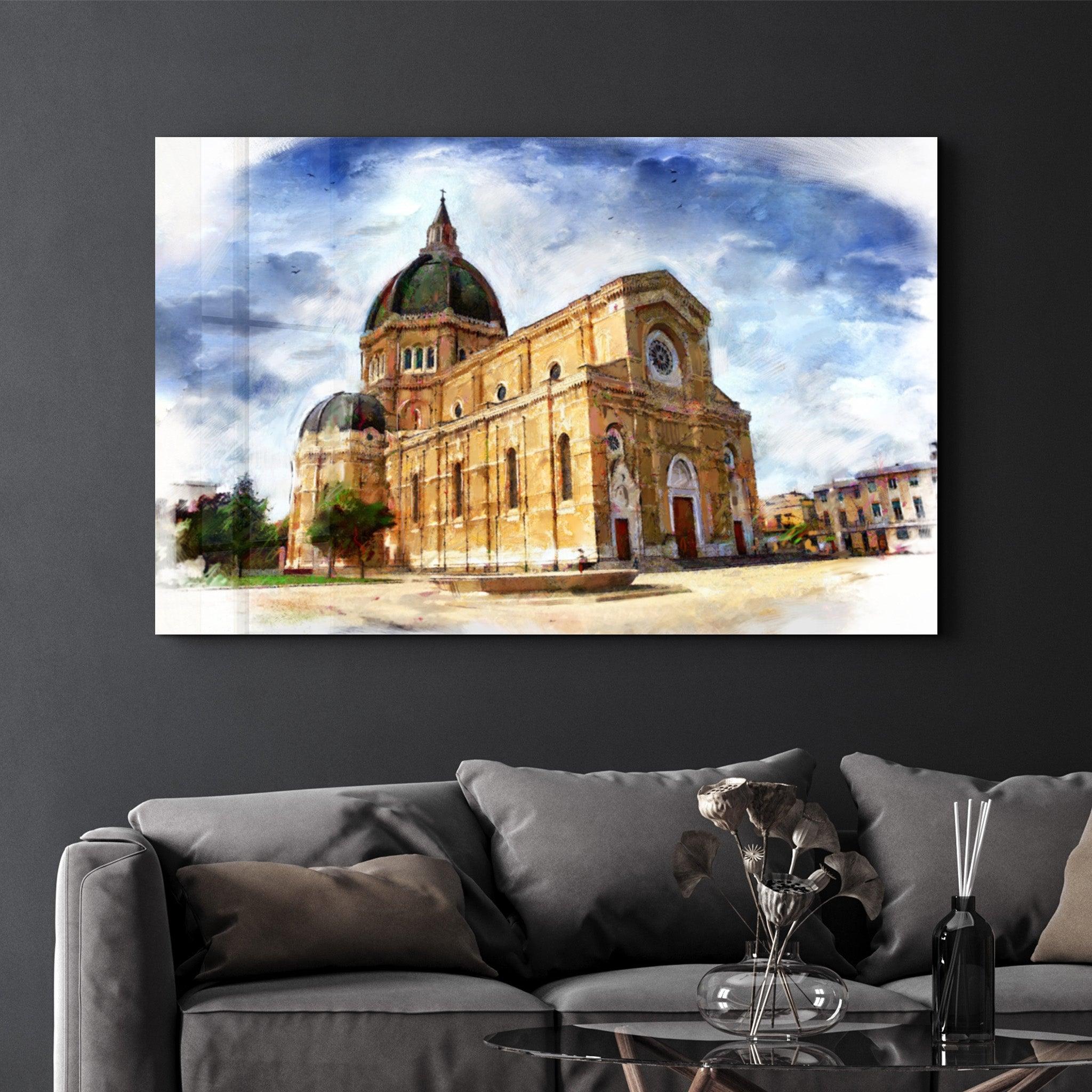 Historical building | Glass Wall Art - Artdesigna