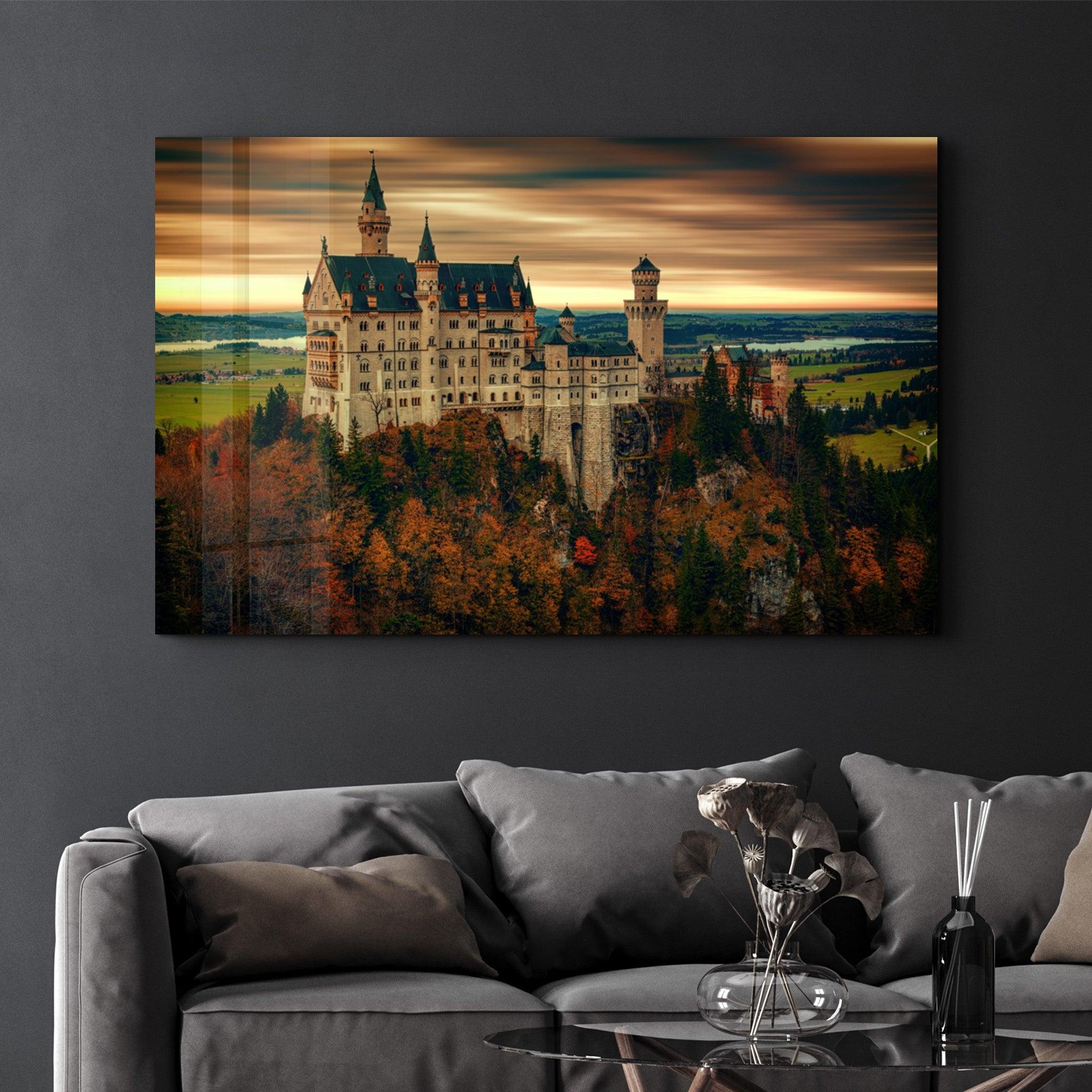 Castle | Glass Wall Art - Artdesigna