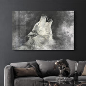 Wolf 5 | Glass Wall Art - Artdesigna