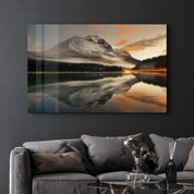 Huge Mountain | Glass Wall Art - Artdesigna