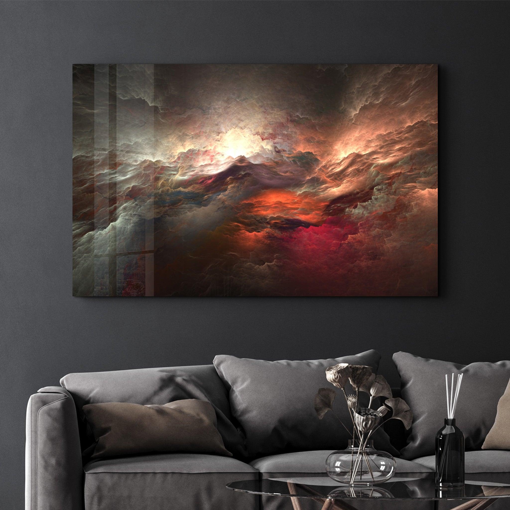 SkyFire | Glass Wall Art - Artdesigna