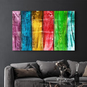 Painted Wood V2 | Glass Wall Art - Artdesigna