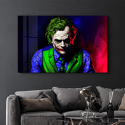 Joker V1 | Glass Wall Art - Artdesigna