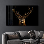 TheDeer | Glass Wall Art - Artdesigna