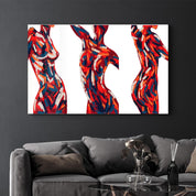 Abstract Bodies | Designer's Collection Glass Wall Art - Artdesigna