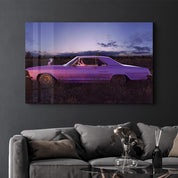 Purple Sniper | Designer's Collection Glass Wall Art - Artdesigna