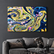 Marble Galaxy 4 | Glass Wall Art - Artdesigna