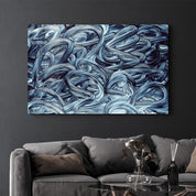 Brush Strokes | Glass Wall Art - Artdesigna