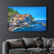 Cinque Terre Italy | Glass Wall Art - Artdesigna