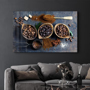 Coffee Beans | Glass Wall Art - Artdesigna