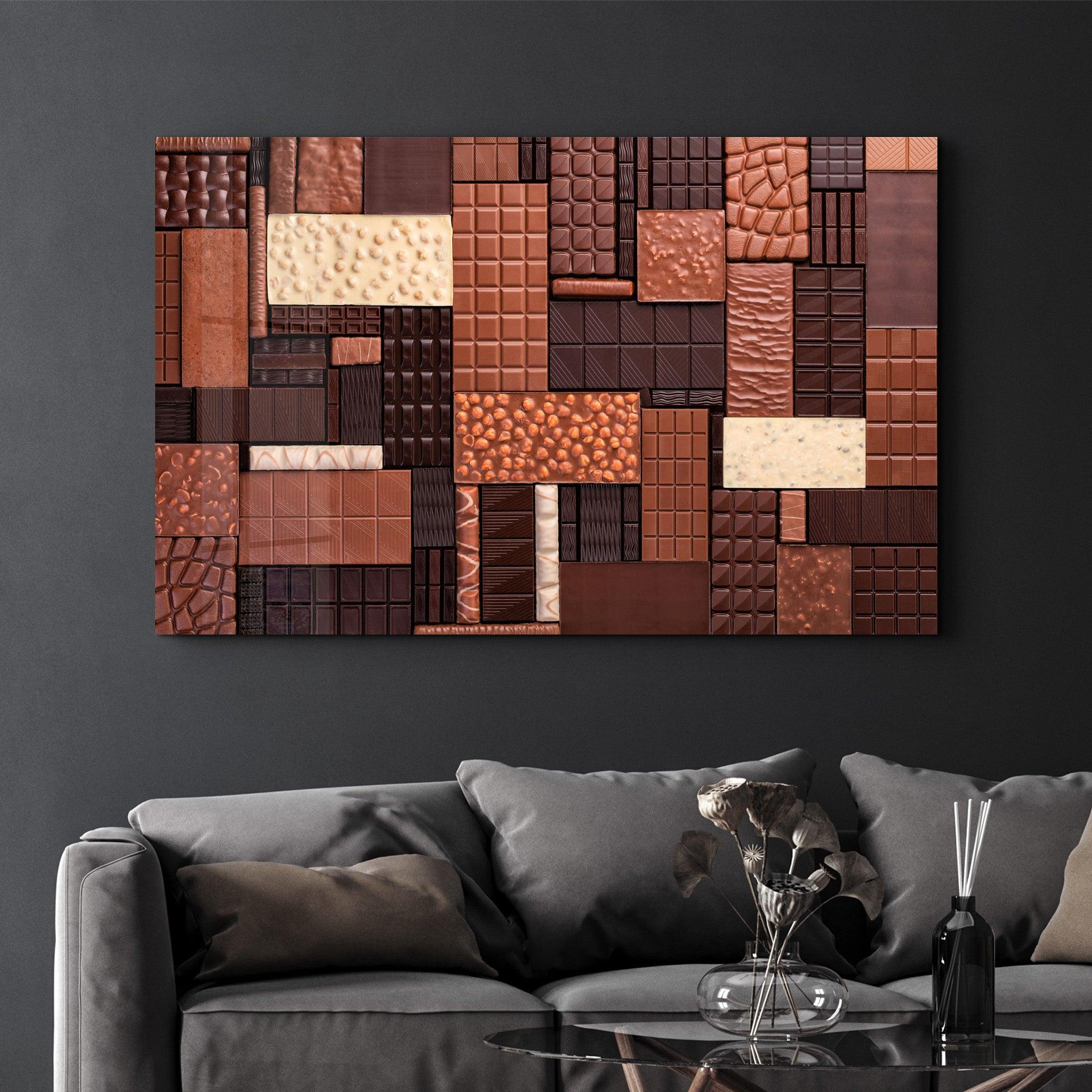 Chocolate Bar | Glass Wall Art - Artdesigna