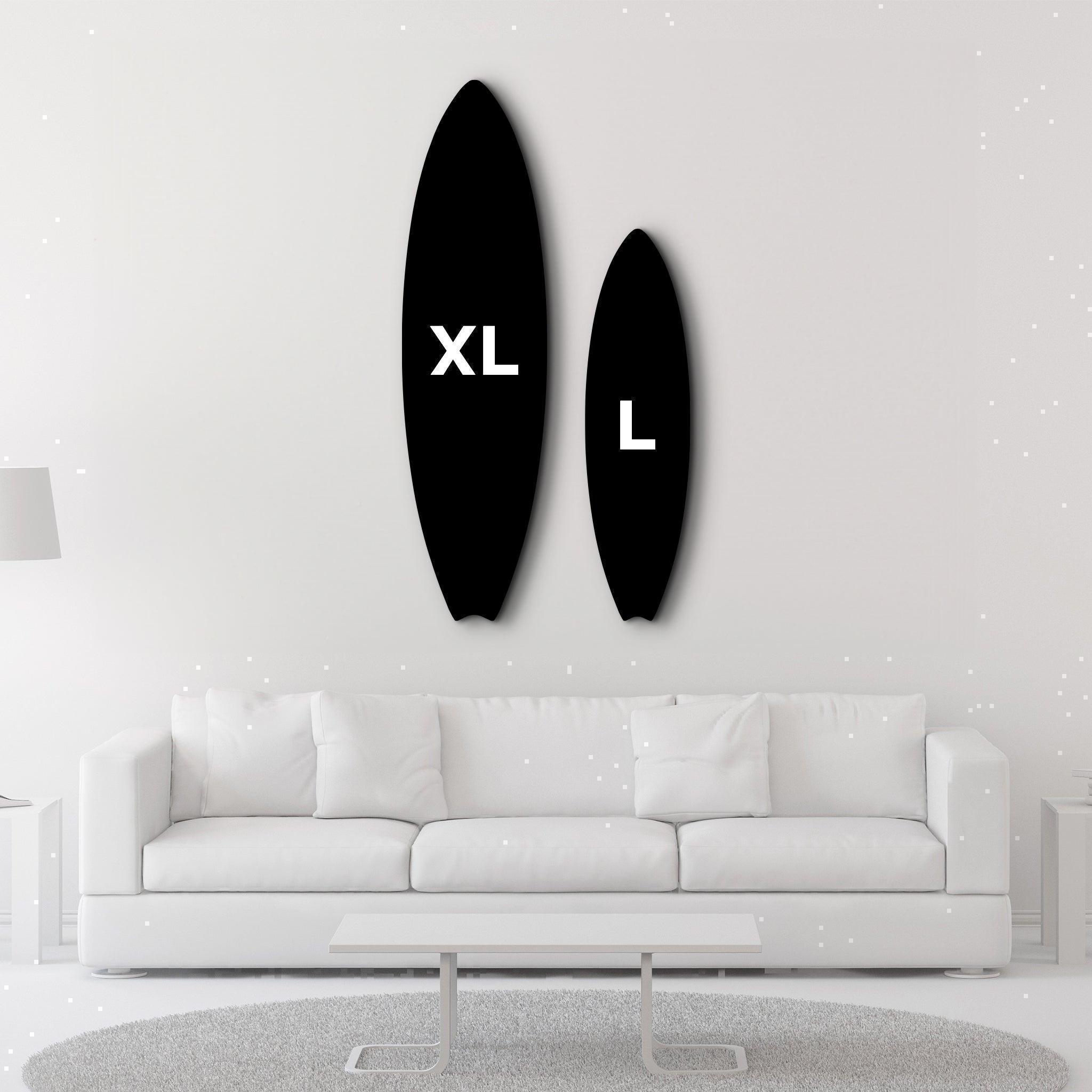 Tropical Twilight Painting | Surfboard Glass Wall Art