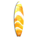 Golden Coast | Surfboard Glass Wall Art