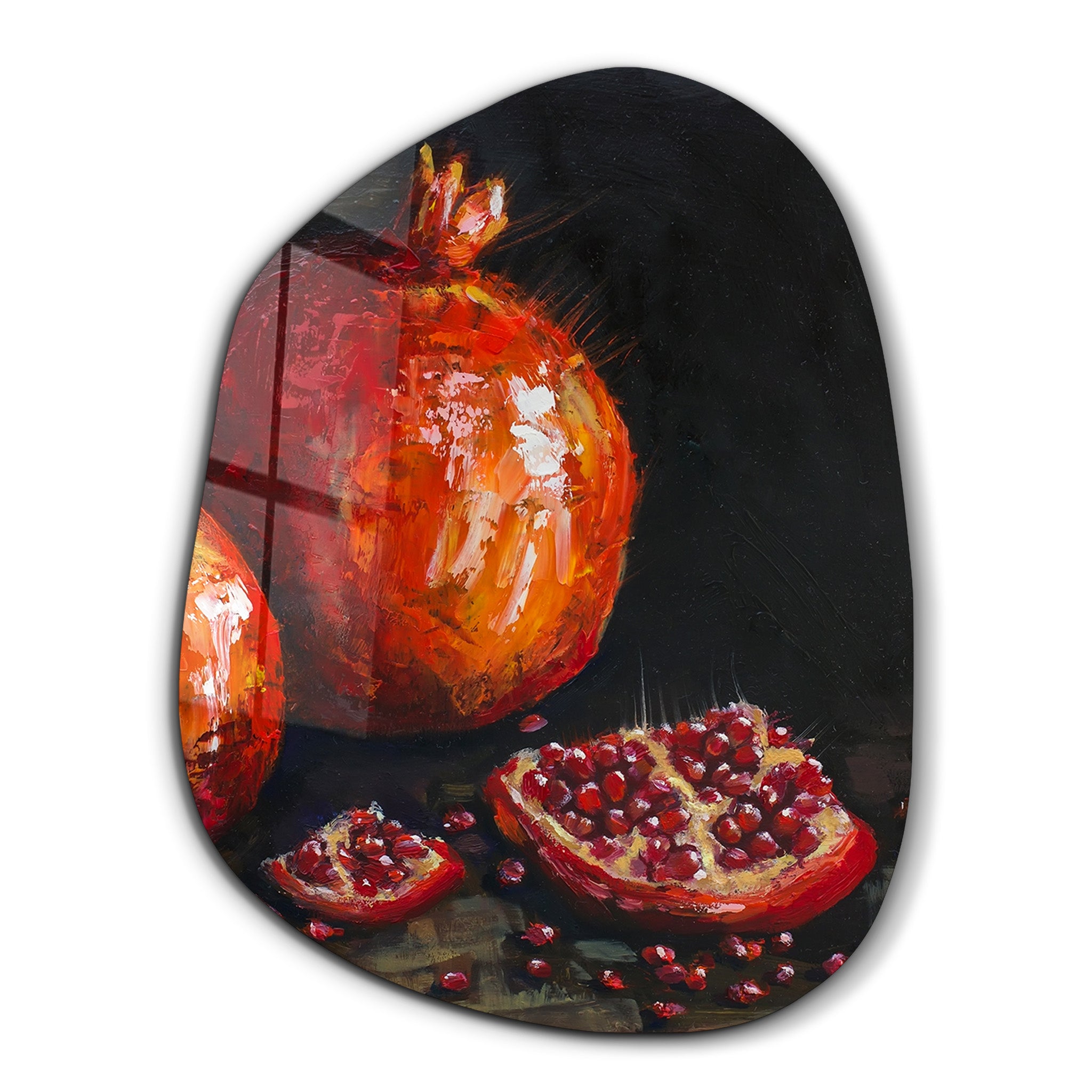 Crimson Harvest – Amorphous Glass Wall Art