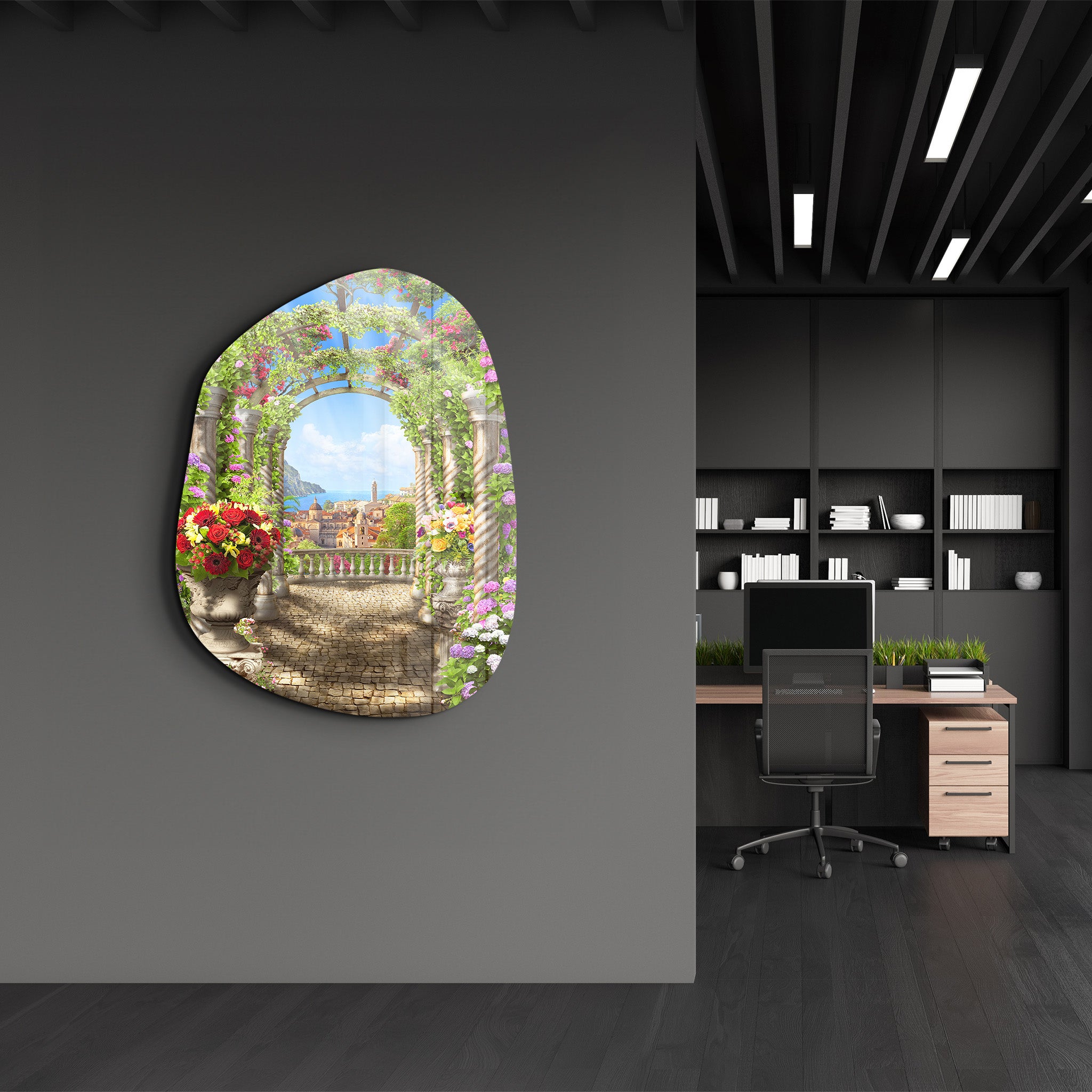 Garden Archway – Amorphous Glass Wall Art