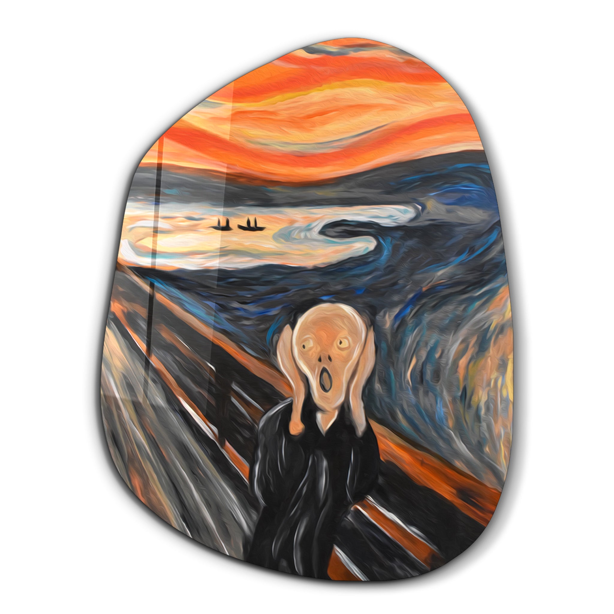 The Scream – Amorphous Glass Wall Art