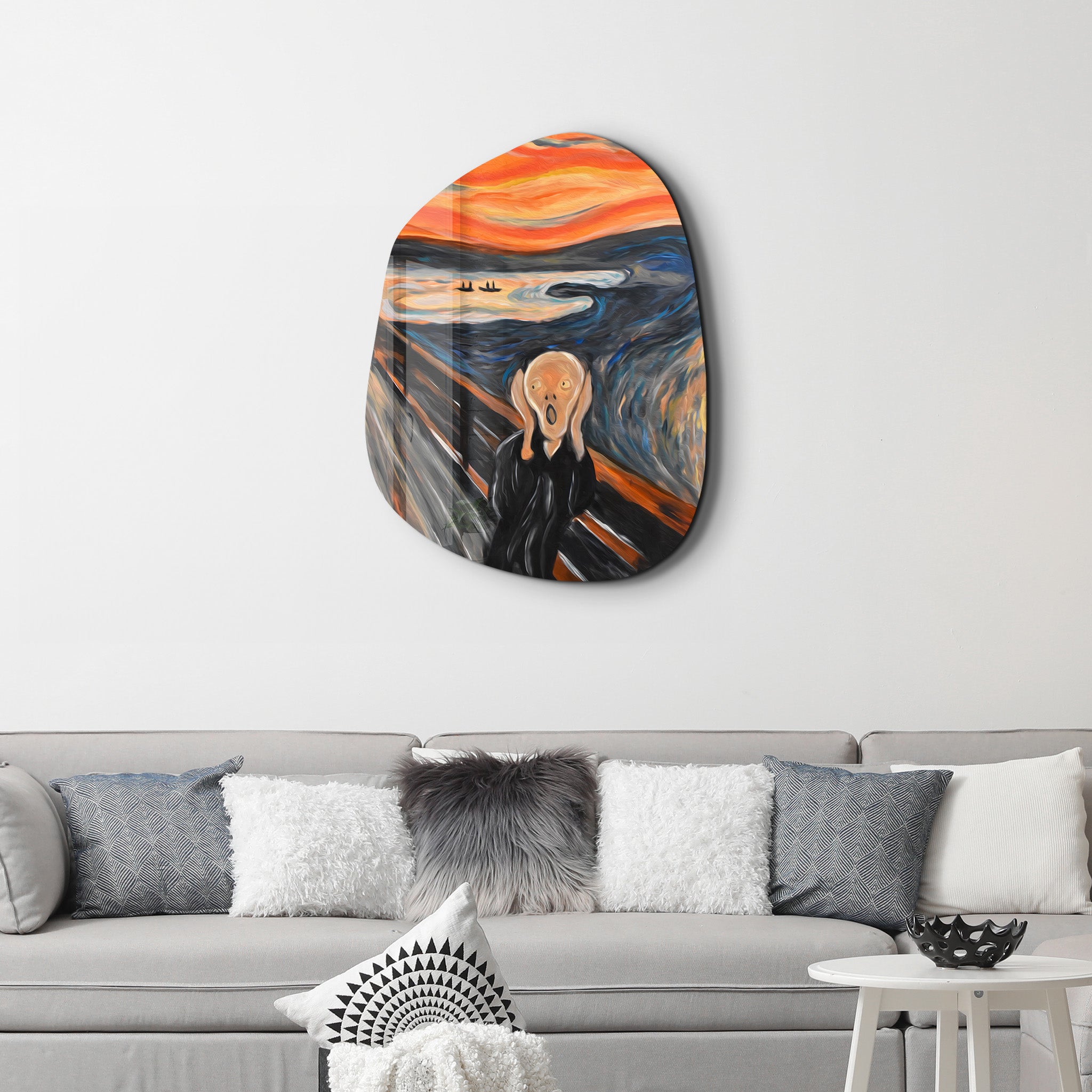 The Scream – Amorphous Glass Wall Art