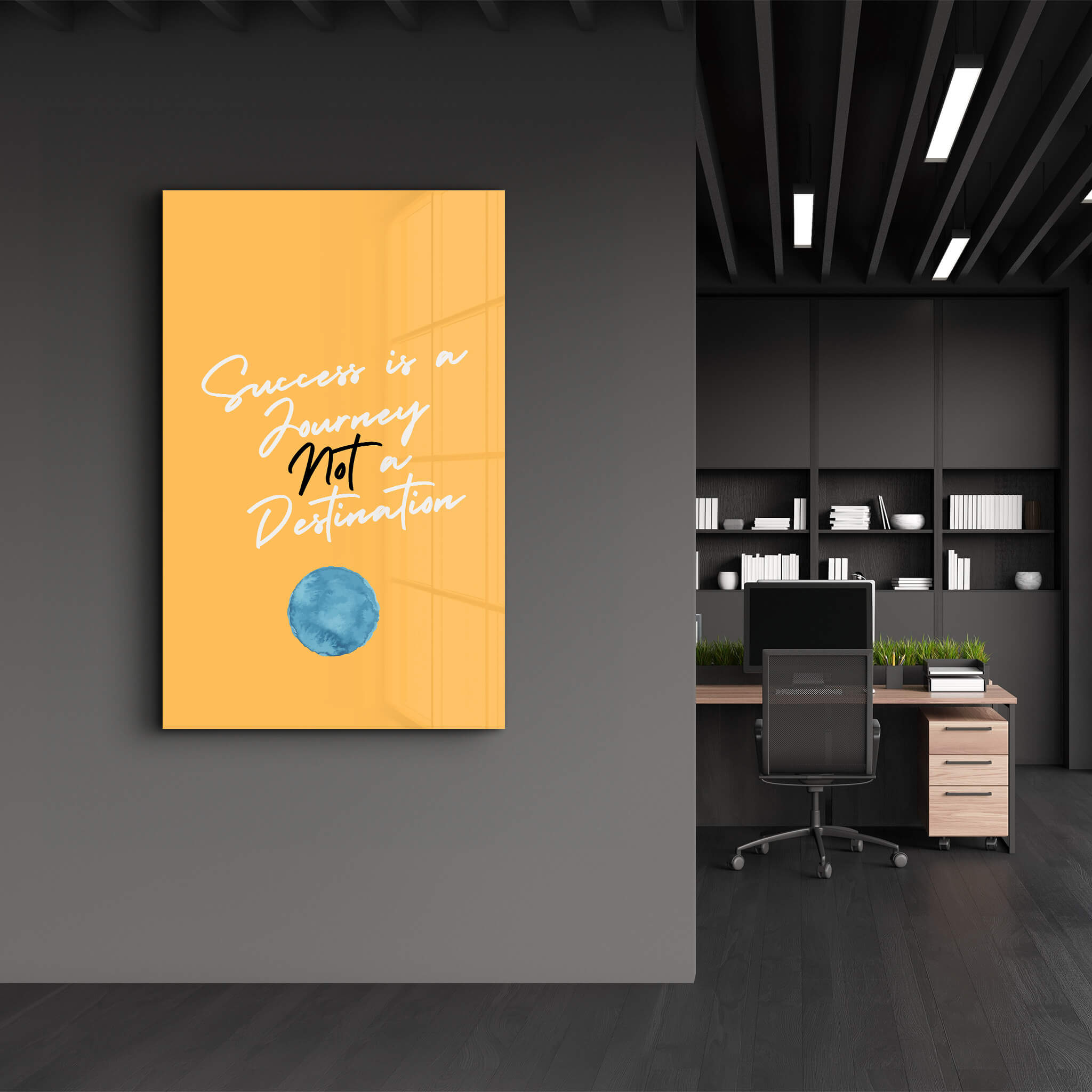 Success is a Journey | Motivational Collection Glass Wall Art