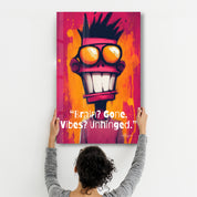 Brain? Gone! - Glass Wall Art