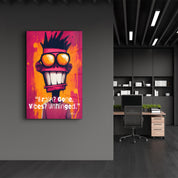 Brain? Gone! - Glass Wall Art