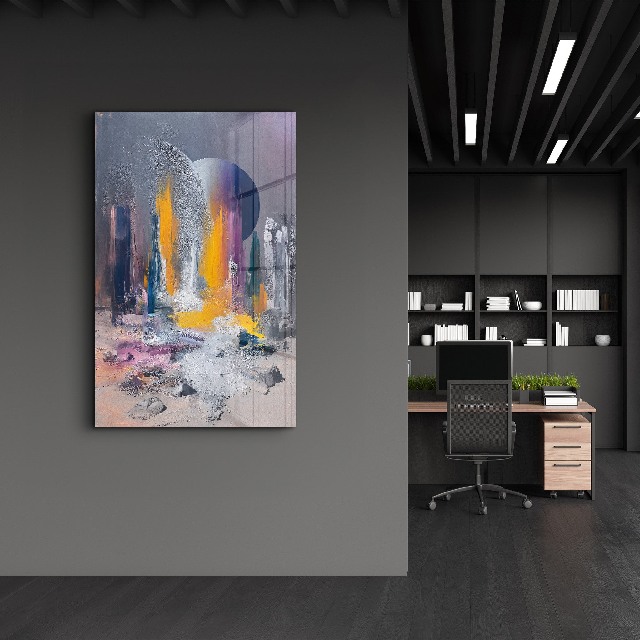 Celestial Spill – Glass Wall Art