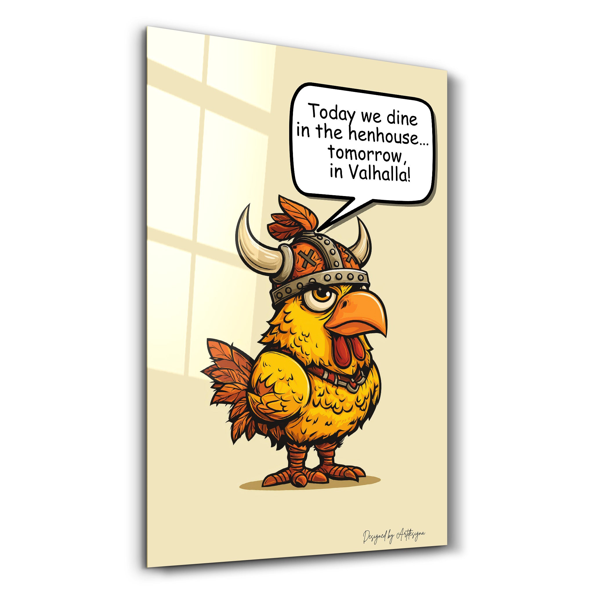 Cluck to Glory - Glass Wall Art