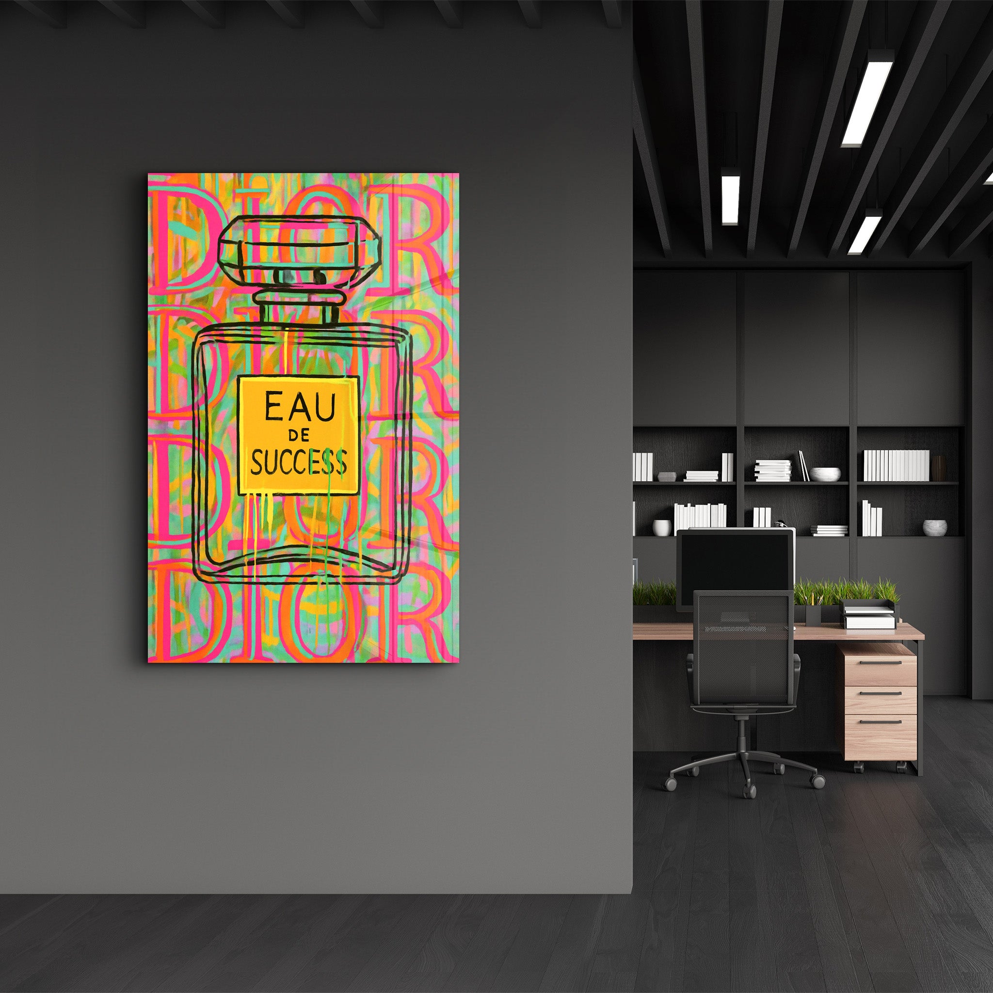 Eau de Success - Pop Luxe Glass Wall Art