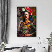 Frida’s Bloom by Mr. Pablo Costa – Glass Wall Art