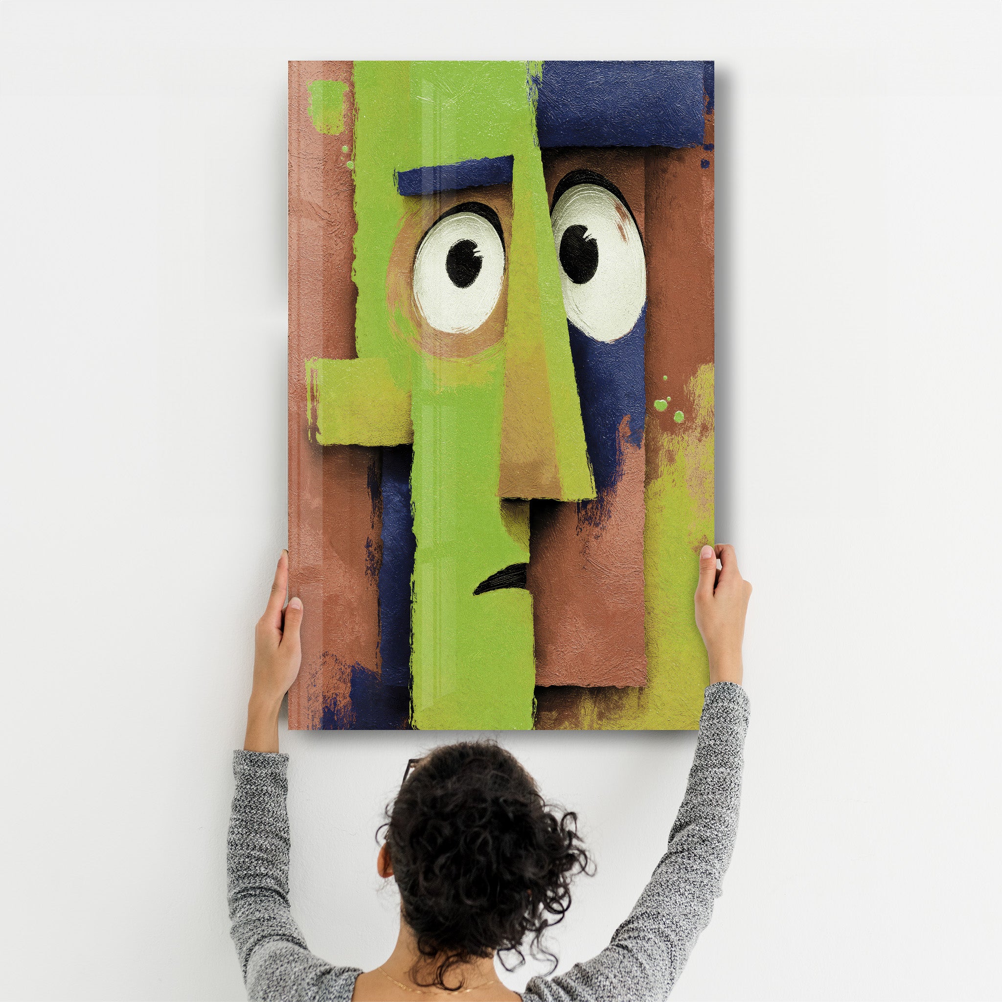 Faces of Feeling - Glass Wall Art