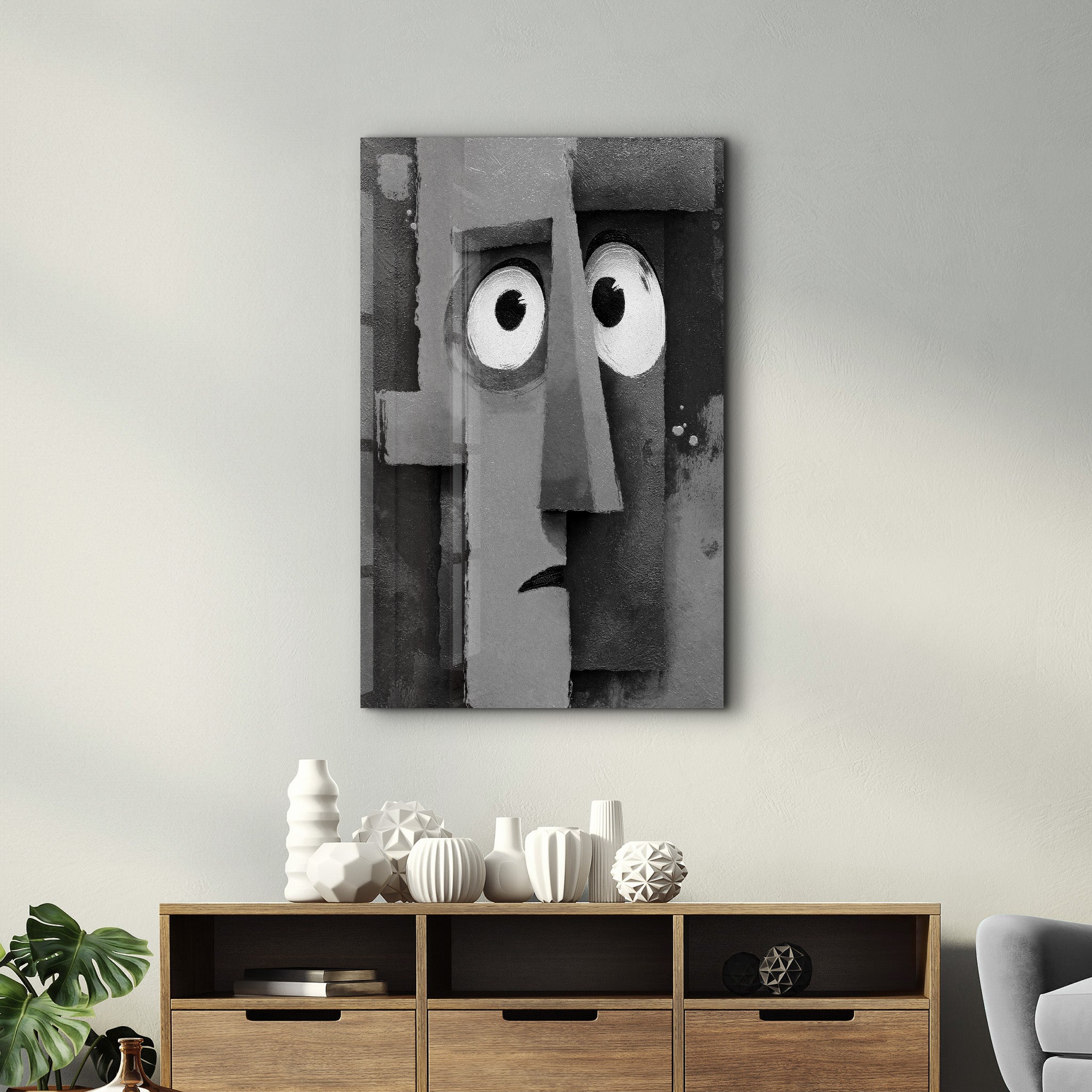 Faces of Feeling - Glass Wall Art