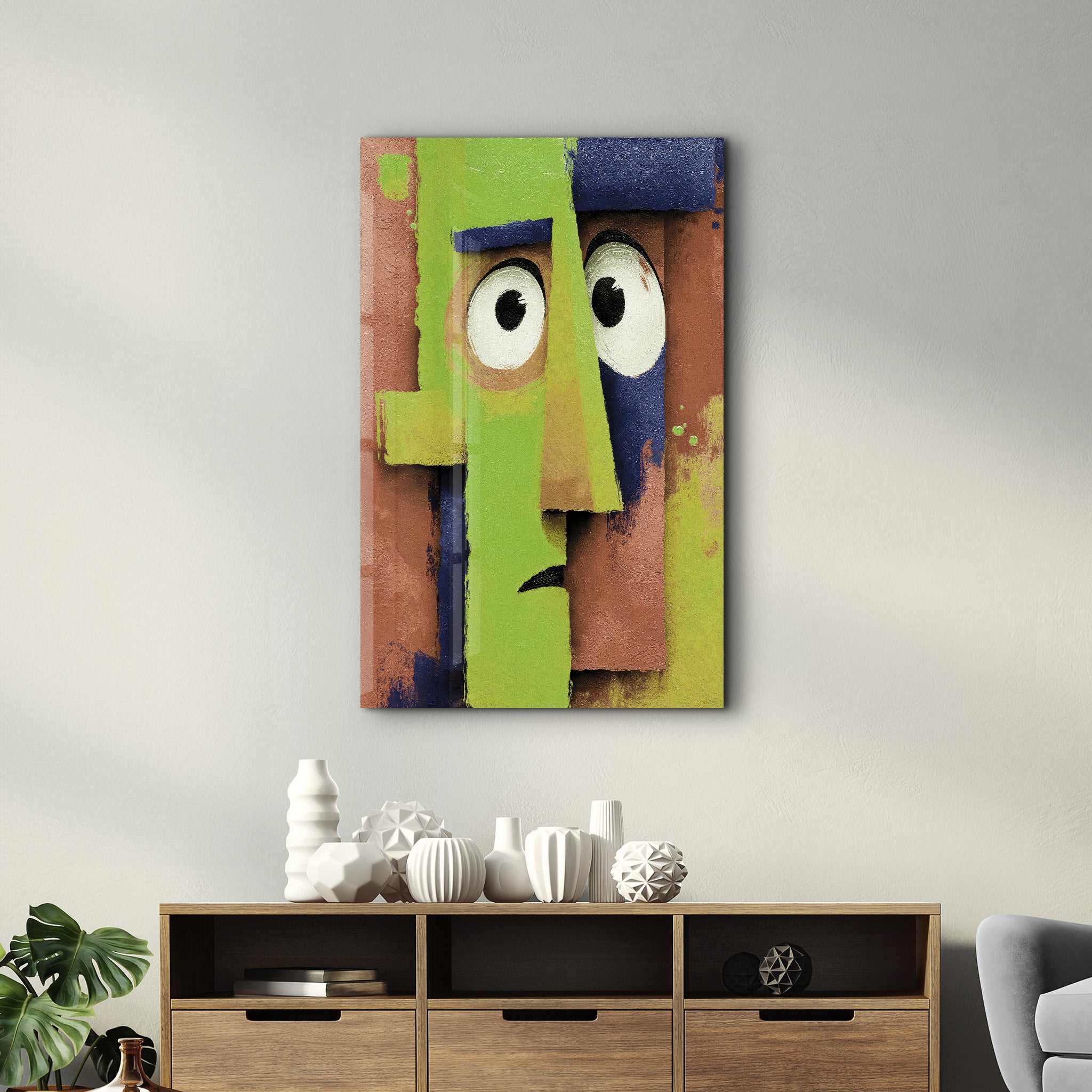 Faces of Feeling - Glass Wall Art