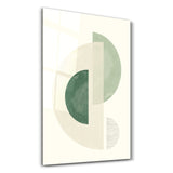 Geometric Flow Minimal Design - Glass Wall Art