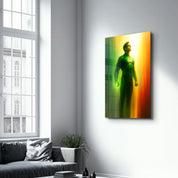 Green Guardian – Glass Wall Art by HMZ