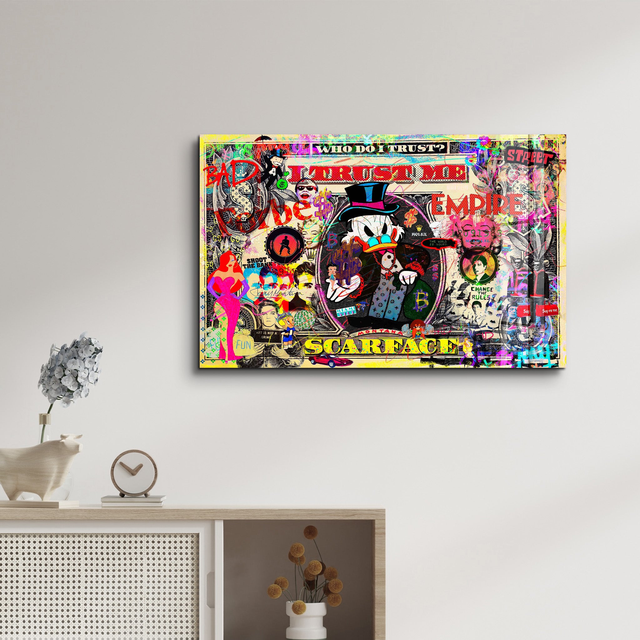 I Trust Me by Mr. Pablo Costa – Glass Wall Art