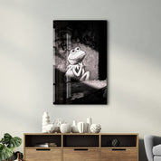 Kermit in the Shadows – Glass Wall Art