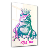 Kiss Me - Frog | Designers Collection Glass Wall Art