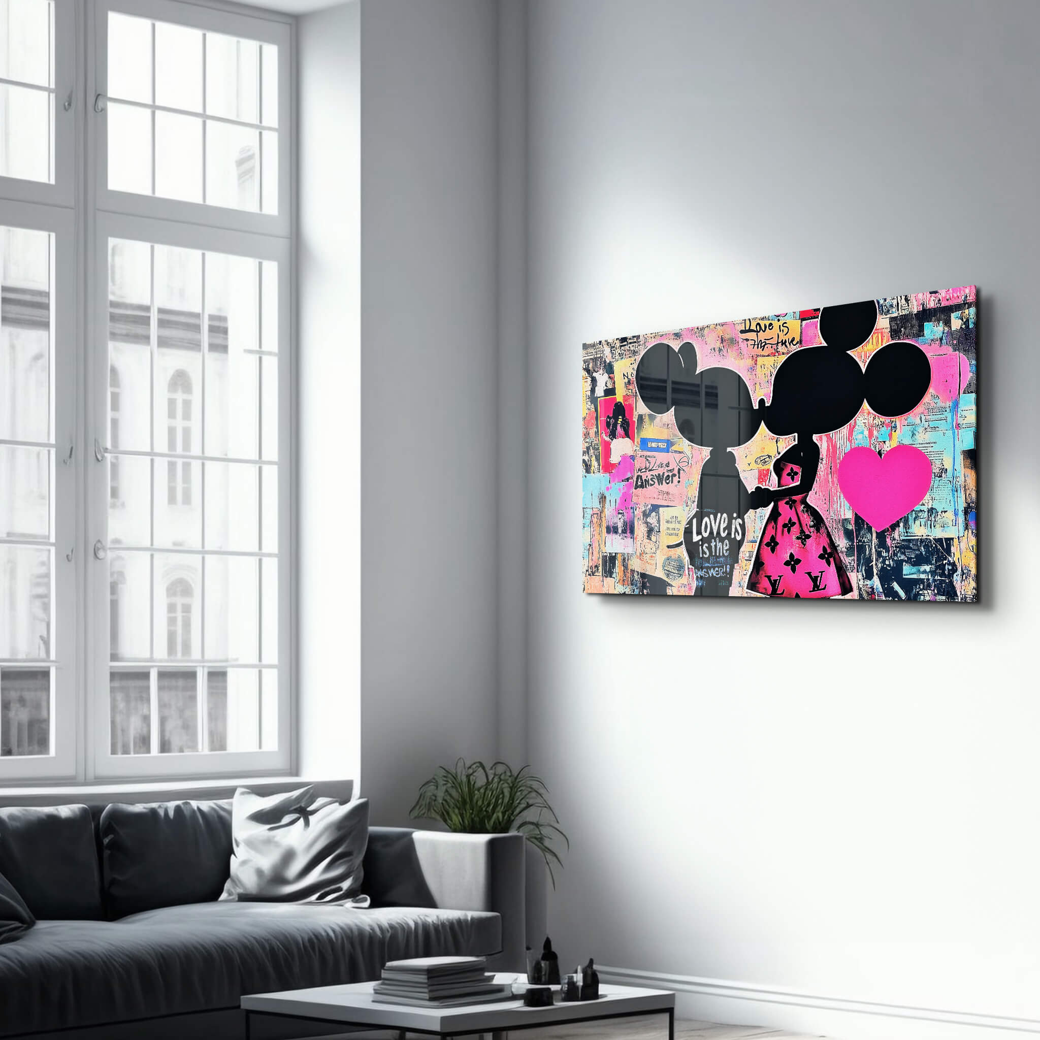 Love Is the Answer - Glass Wall Art