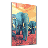 March of the Giants | Glass Wall Art