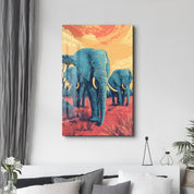 March of the Giants – Glass Wall Art