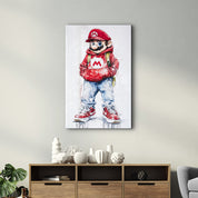 Mario Swagger - Glass Wall Art
