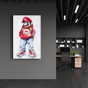Mario Swagger - Glass Wall Art